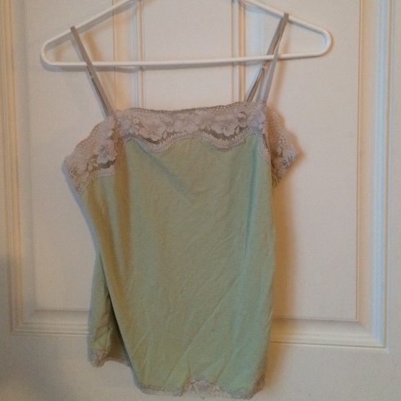 Ann Taylor Loft green camisole top small S