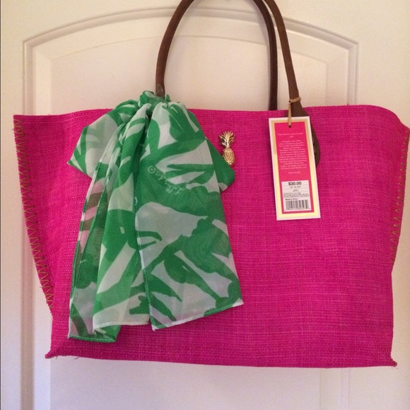 Lilly Pulitzer for Target Raffia Tote