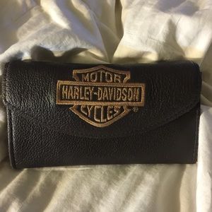 Authentic Harley Davidson Leather Woman's Wallet