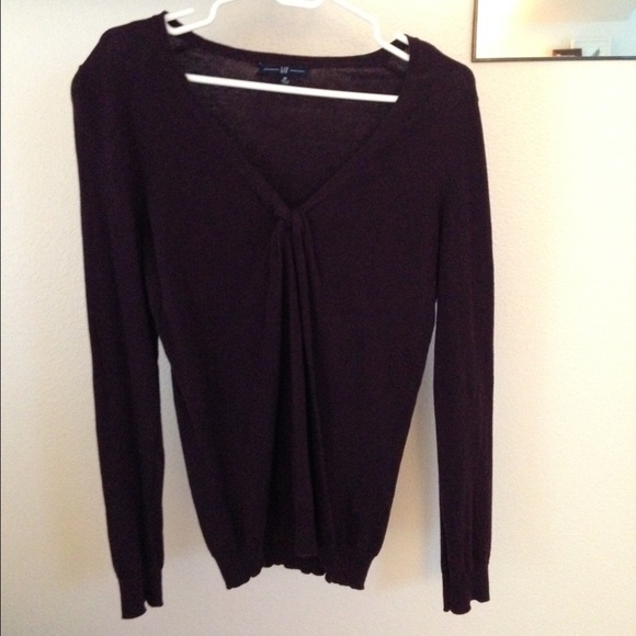 eggplant purple knot sweater