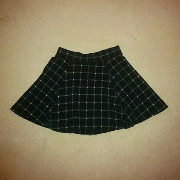 Plaid skater skirt