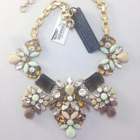 J. Crew Floral Pastel Statement Necklace - Picture 2 of 3