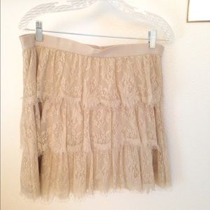 lace tiered skirt (mini)
