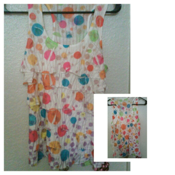 Colorful Polka Dot Tank Top