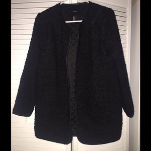Forever 21 - Black Collarless Coat