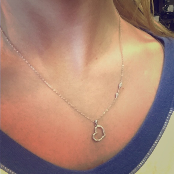 Saks Fifth Avenue Jewelry - Saks Fifth Heart and arrow silver necklace NWOT