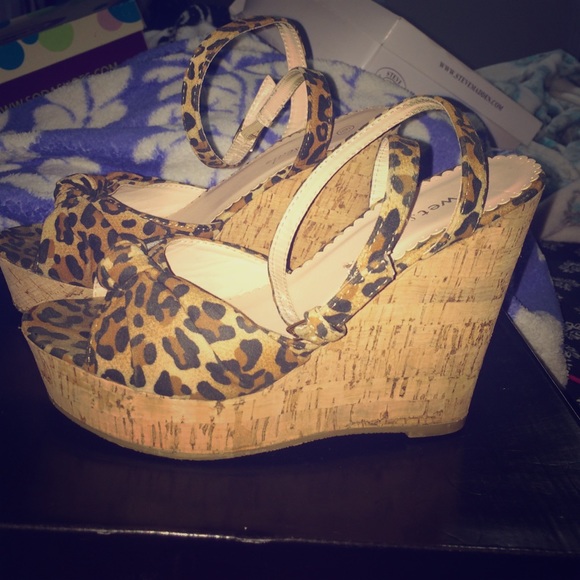 Leopard Wedges