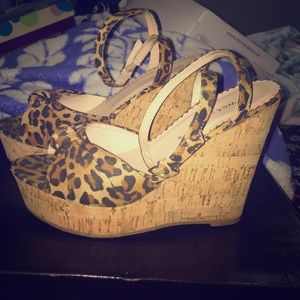 Leopard Wedges