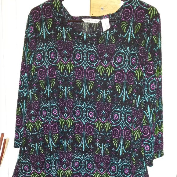 French Laundry Colorful Abstract Blouse