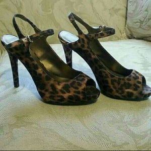 Leopard print heels