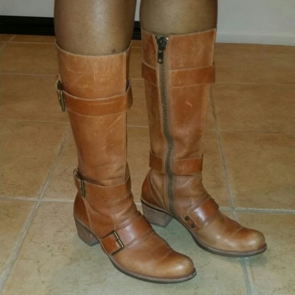 Cole Haan Carmel leather riding boots