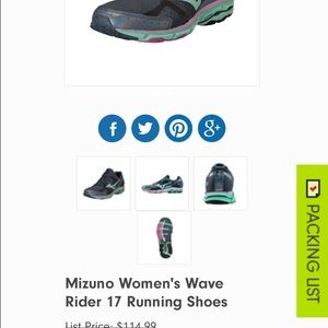 Mizuno "17 wave rider" running shoes