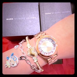 SOLD MBM3296 Rose Gold Blue Dial Lady Watch