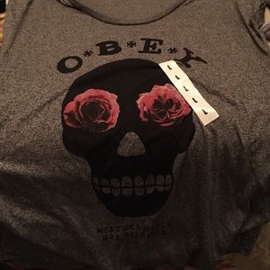 Obey sugar skull t-shirt