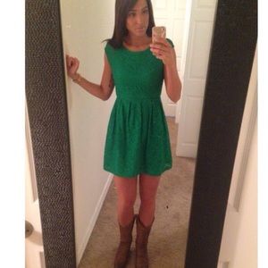 Lace dress green small