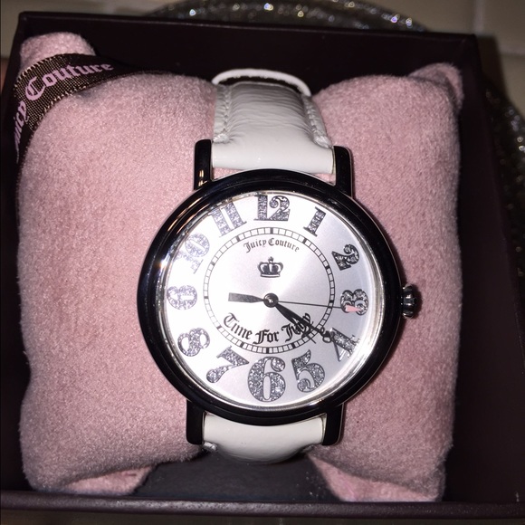 Juicy Couture White Bedazzled Watch - Picture 2 of 2