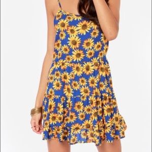 Backless sunflower dress size S