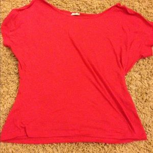 Plain red pink shirt