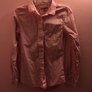 Pink button up shirt