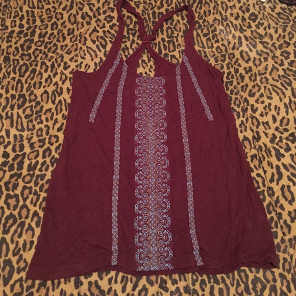Maroon tank top