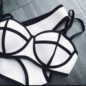 White Triangl Inspired Bikini