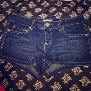 Denim shorts