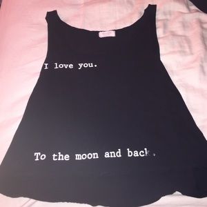 I love you to the moon and back tank