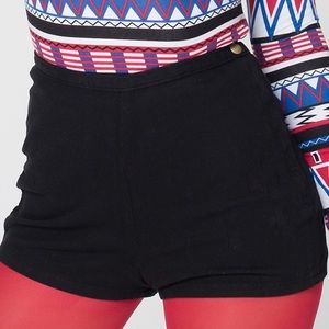 American Apparel black tap short