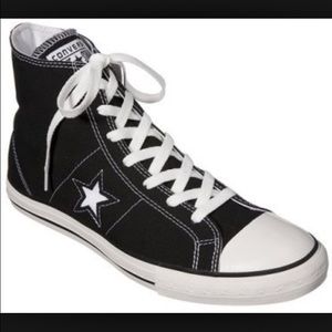Converse One Star Black High Tops