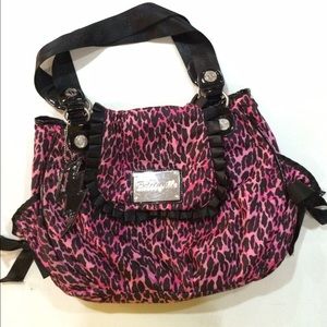 Betsey Johnson Pink Leopard Bag