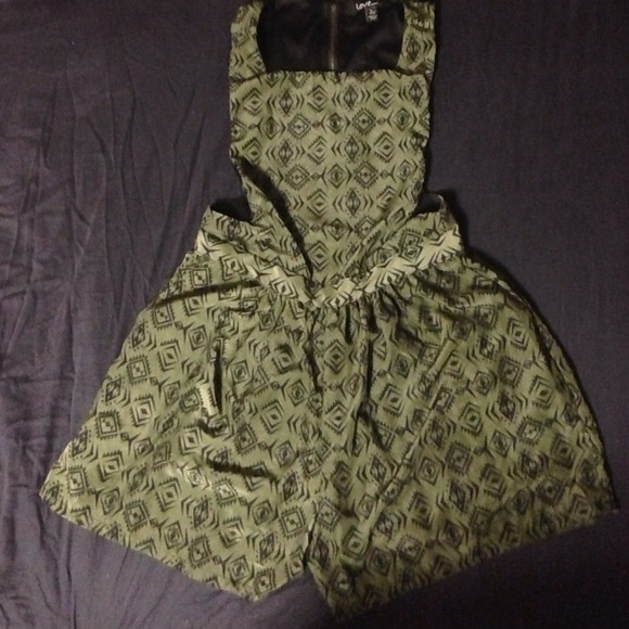 Forrest green romper