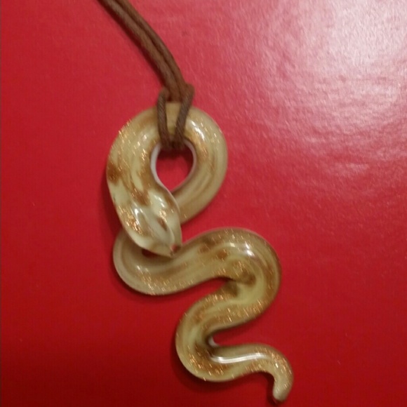 Beautiful murano glass snake pendant - Picture 2 of 2