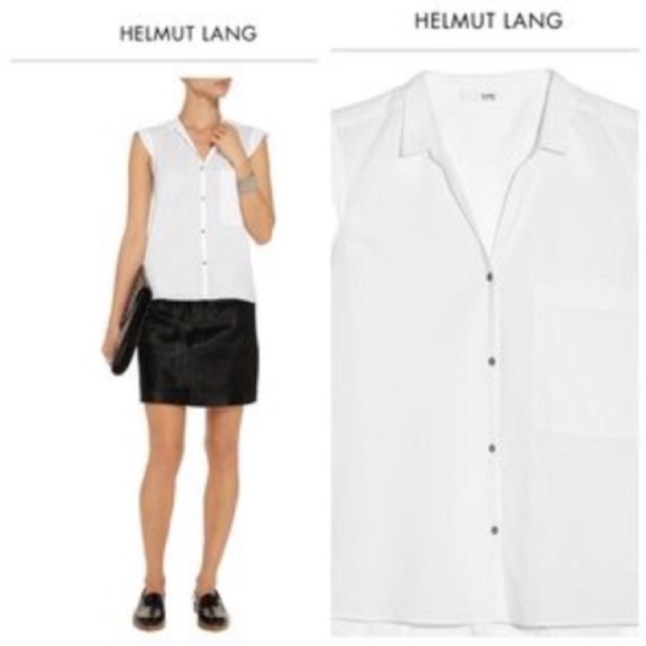 Helmut Lang Sleeveless Sheer Top