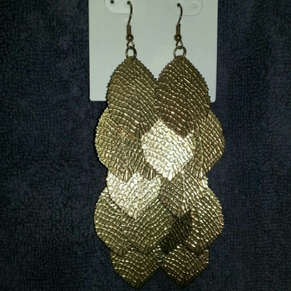 Gold Leaf  Earrings