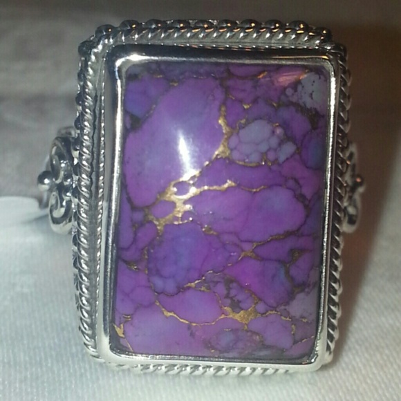 Mojave Purple Turquoise sterling ring size 9