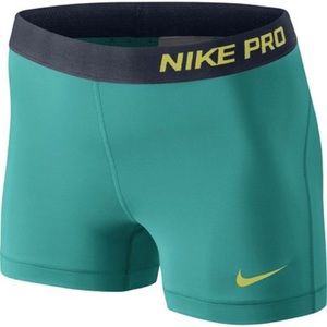 Nike Women's 3" Pro Core Compression Shorts blue s
