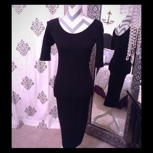 Blk pencil dress with half sleeves for @jatoraj