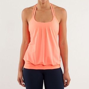 Lululemon Flow and Go Tank Size 8 Orange