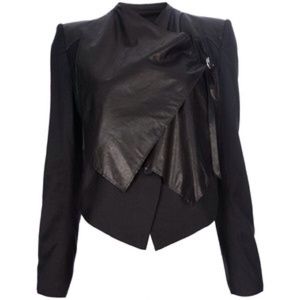 Helmut lang leather jacket size 4