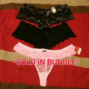**PINK SOLD**Lace panties 2 pair 2x *BUNDLE TOO*