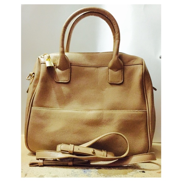 Beige Bag with Shoulder Strap