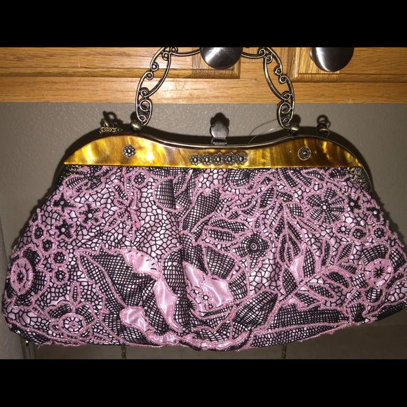 💖 1 DAY SALE 💖 Hand Beaded vintage style bag🎀