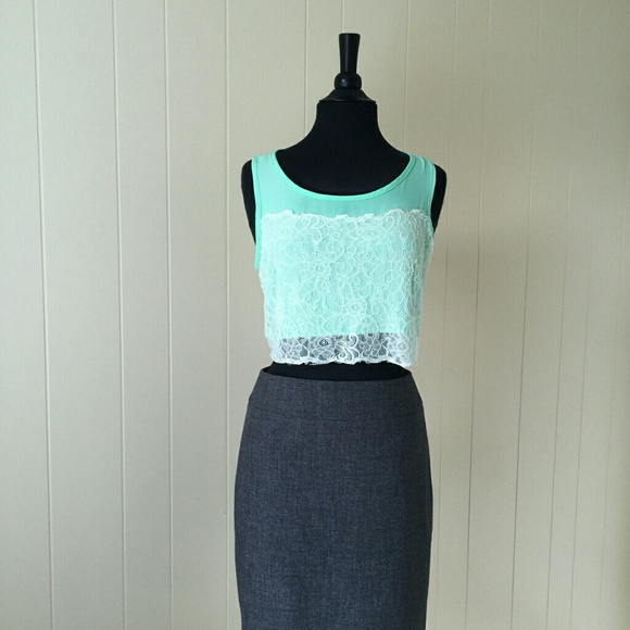 Lace Crop Top - Picture 1 of 2