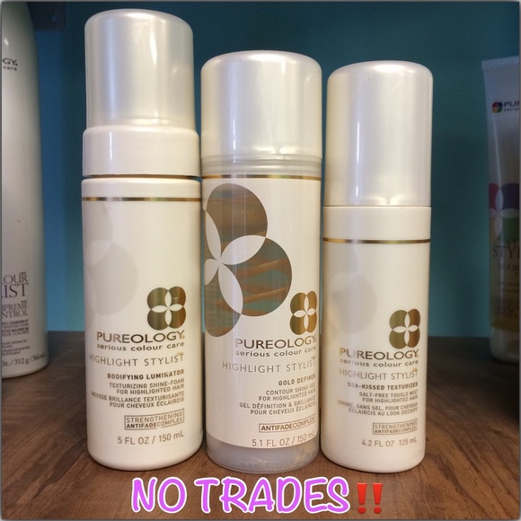 ‼️SOLD‼️PUREOLOGY Highlight Stylist styling trio