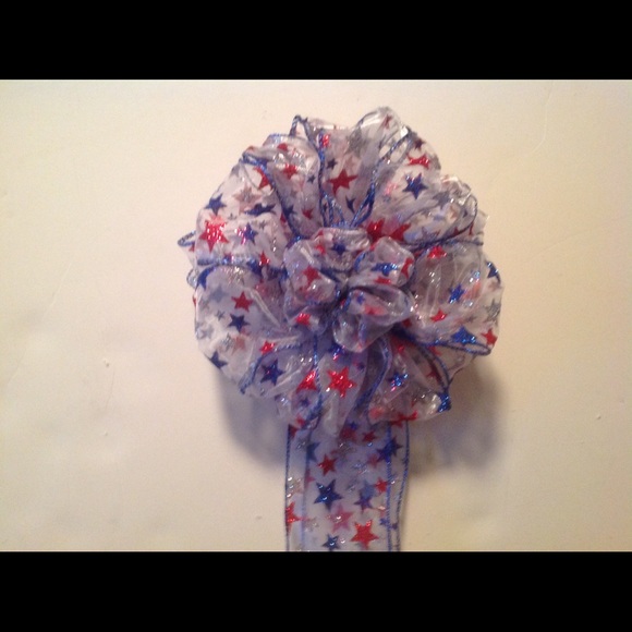 Star Spangled Banner Patriotic Bow - Picture 3 of 4