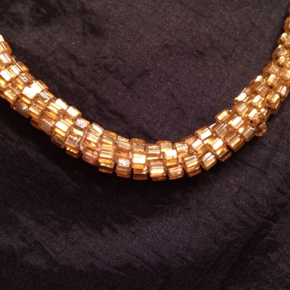 Gold Beaded Necklace