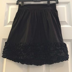 Black short skirt