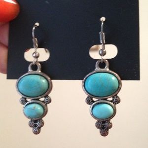 Turquoise & Silver Earrings