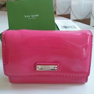 NWT pink Kate spade wallet with keychain