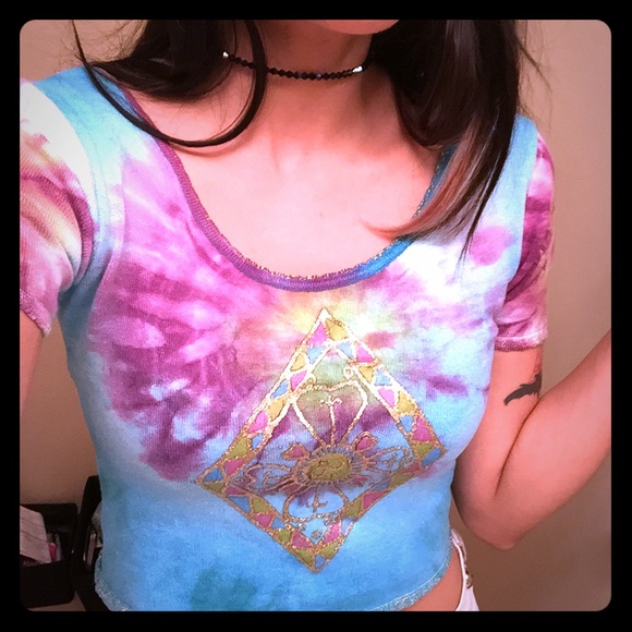 Tie-dye crop top